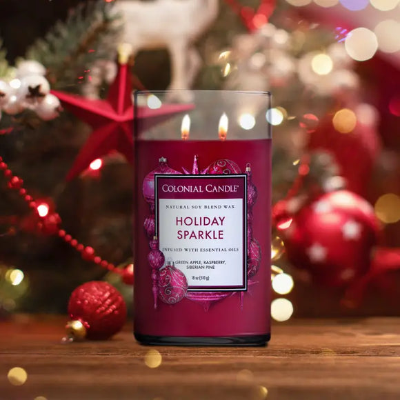 Classic Cylinder Holiday Sparkle, 2 Wick, 19oz