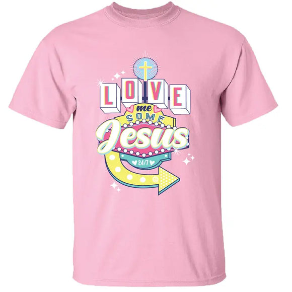 Love Jesus Sign Christian Tee