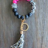 Silicone Beaded Keychain