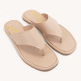 Ezar Bold Strap Minimal Thong Flat Sandals