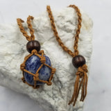 Natural Stone Interchangable Weave Cage Necklaces