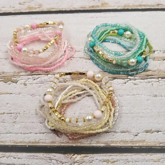 HANDMADE WOVEN BOHO MULTILAYERED BRACELET