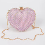 Heart Rhinestone Clutch