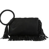 Fringe Soft Vegan Leather Wristlet/Clutch