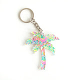 Let's Get Tropical Palm Tree Keychain