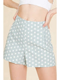 POLKA DOT PRINT SHORTS