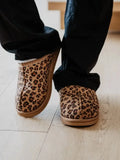 Leopard Print Embroidered Cute Slippers