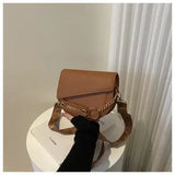 Trendy Color-Block Crossbody Bag For Women