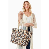 Leopard Beach Bag