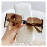 Frameless UV400 Sunglasses For Outdoor Sun Protection