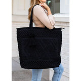 Black Diamond Pattern Tote