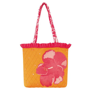 Hibiscus Ruffle Tote