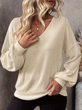 Casual and Comfortable Knitted T-Shirt Top