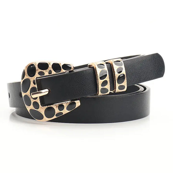 Spicy Girl Style Spot Pattern Buckle Versatile Belt