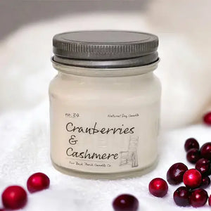 Cranberries & Cashmere Jar Filled Candle