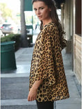 Women's Leopard Kimono Style Chiffon Cardigan Cover Up