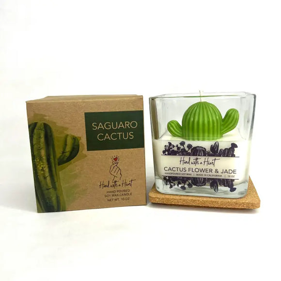 Cactus Flower & Jade Soy Wax Candle-Saguaro Cactus