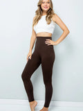 SOILD HIGH WAISTED TUMMY CONTROL LEGGINGS