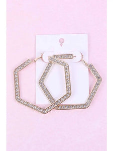 Fashion Rhinestone Hoops