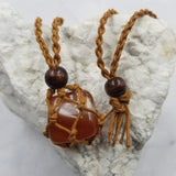 Natural Stone Interchangable Weave Cage Necklaces