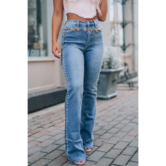 Pearl Boot Cut Denim Jeans