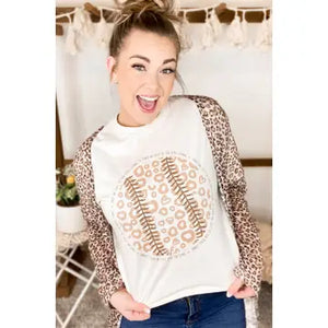 Leopard Baseball T-Shirt