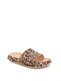 Unisex Leopard Open Toe Rubber Non Slip Slippers