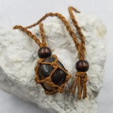 Natural Stone Interchangable Weave Cage Necklaces