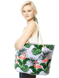 Canvas  Lining Cotton Rope Beach Bag