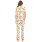 Tropical Print Pajama Set