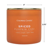 Spiced Pumpkin Chai Scented Candle, Soy Blend Wax, 14.5oz