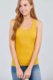 Fitted Racerback Rib Tank Top