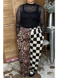 Western Leopard & Chckered Women's Boutique Pant