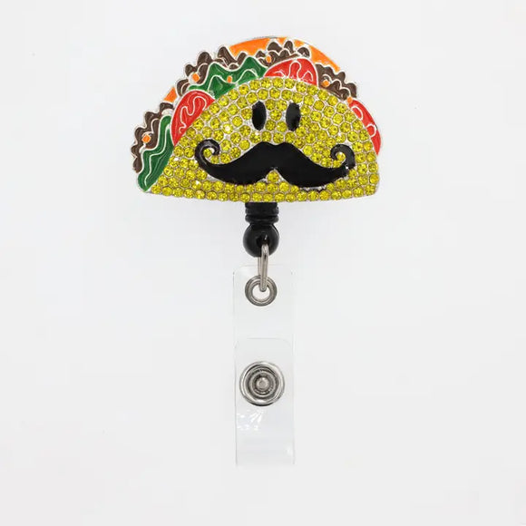 Sparkle & Shine Taco Badge Reel