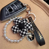 Flower Pearl Keychain