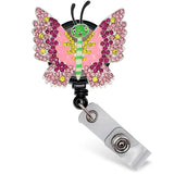 Butterfly Sparkle and Shine Rhinestone Badge Reel