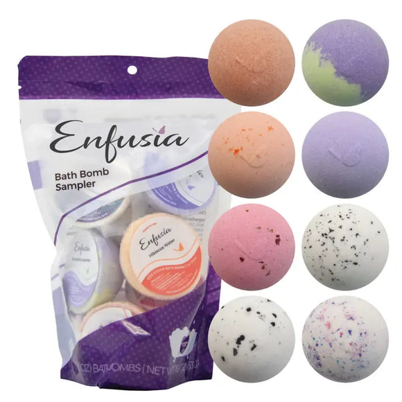 BATH BOMB SAMPLER HANDMADE 8PK