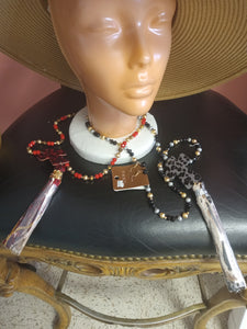 Beaded Cross Necklace