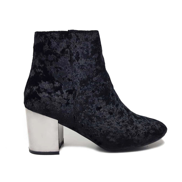 Hot Mess Christie Velvet Ankle Boots