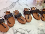 LV Strapped Sandals