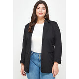 T-shirt Blazer In black (Plus)