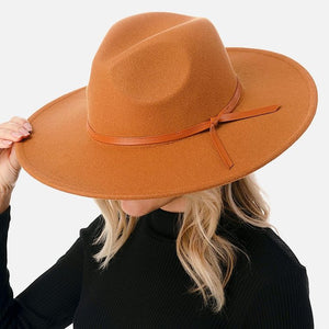 Wool Bend Wide Brim Fedora Hat